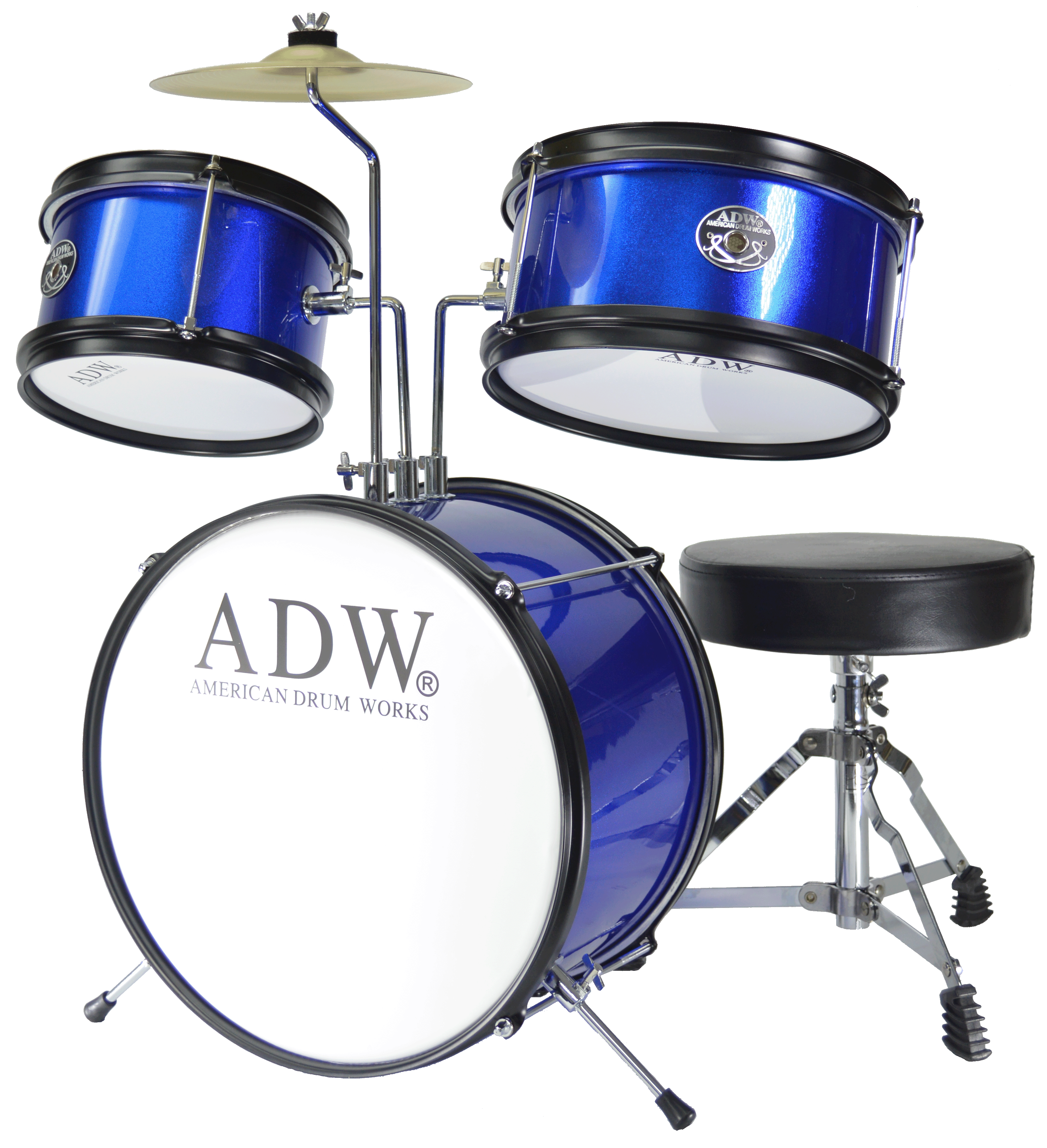 Thumbnail: ADW 3PC JUNIOR DRUM SET RED - BDS330-RD