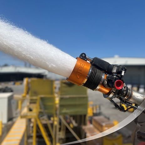 Mining water truck nozzle