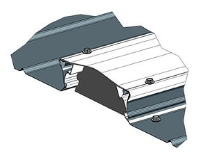 Skylight gutter end