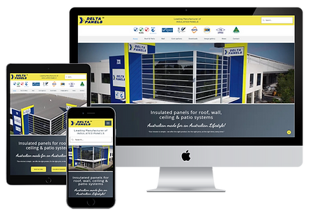 Website built by Elevate Web Designs for Delta Panels