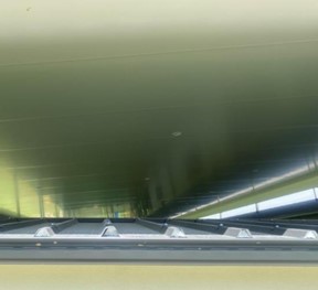 Flyover patio installation | DeltaTrim™ EPS 200mm insulated panels | RSPCA Brisbane Animal Care Campus, Wacol