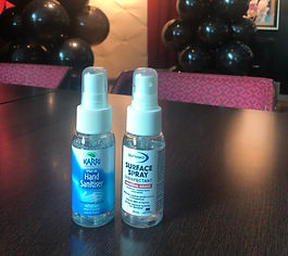 Disinfectant & hand sanitiser for travel