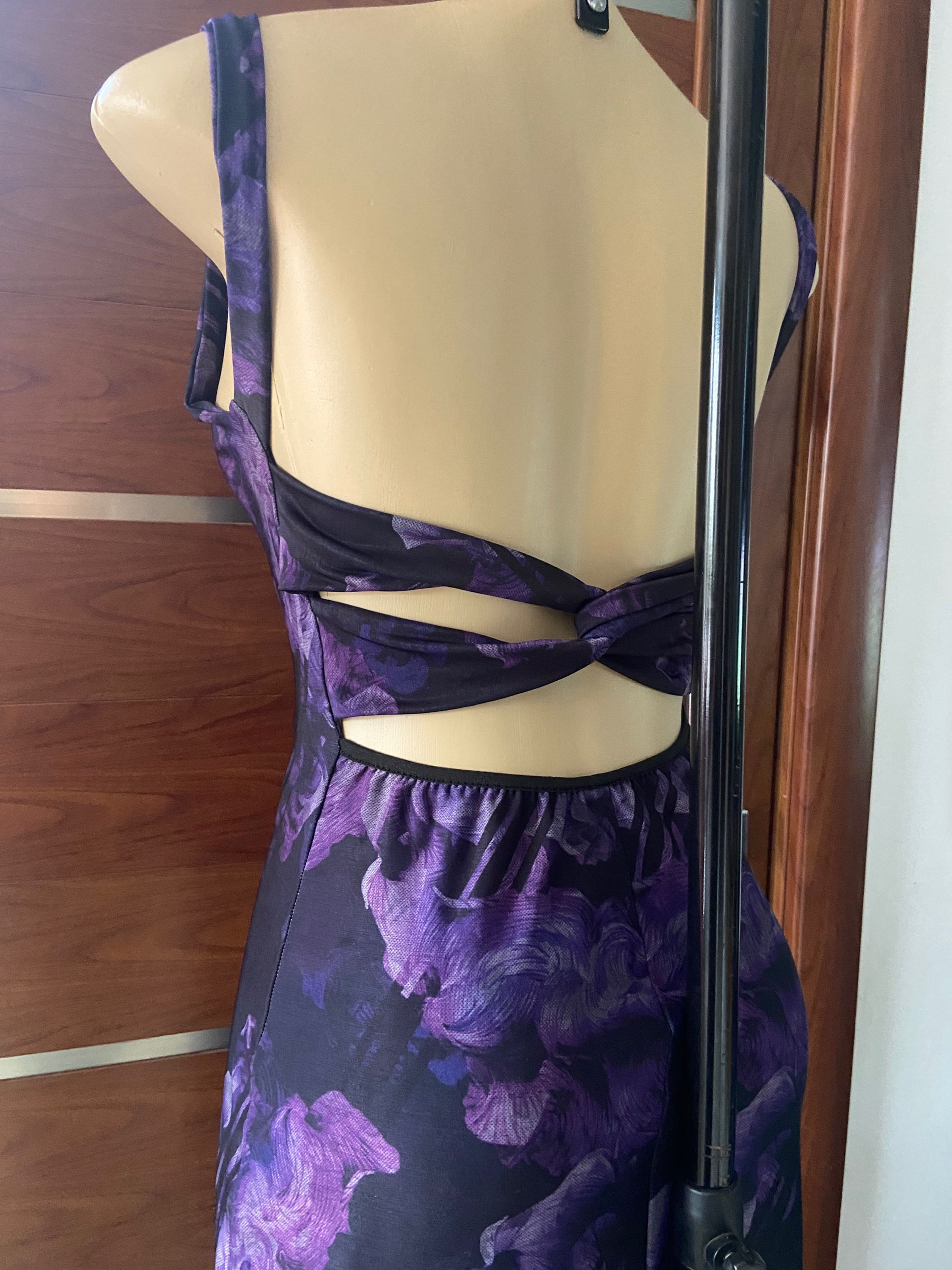 Vestido Turquia - abstrato roxo