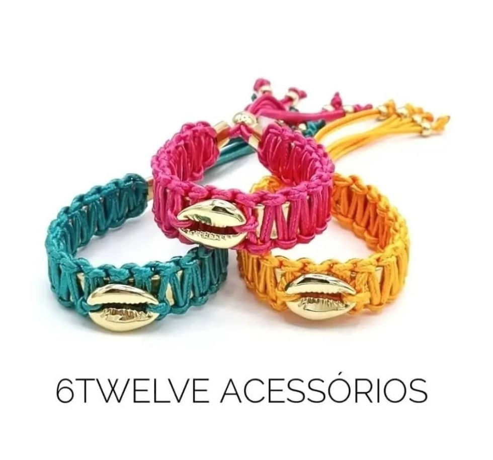 Pulseira Macramê Búzios