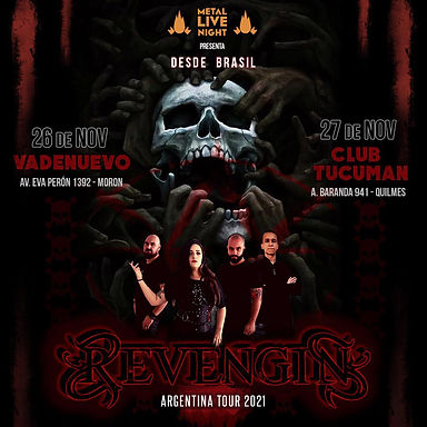 REVENGIN: Announced a mini tour in Argentina