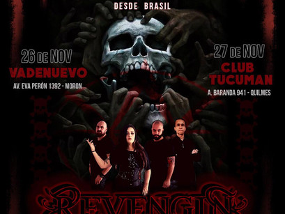 REVENGIN: Mini gira anunciada en Argentina