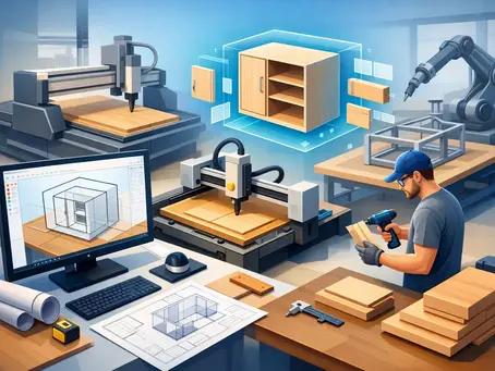 SketchUp för produktion som fungerar i verkstaden