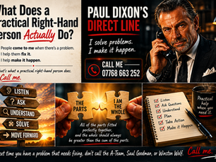 don't call the A-Team, Saul Goodman, or Winston Wolf. Just call me.