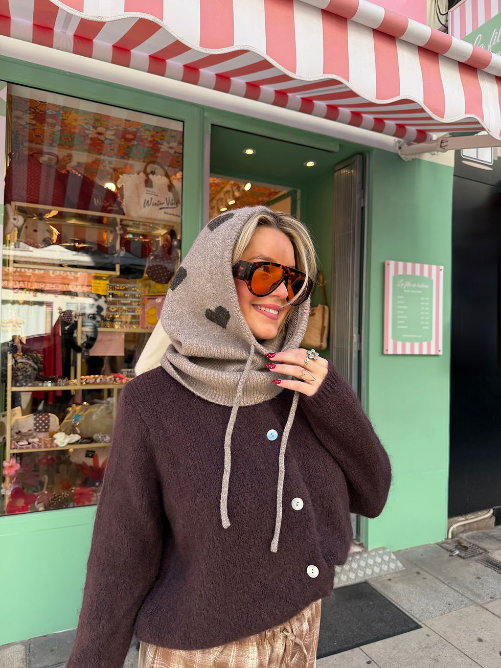 Miniatura: Cagoule cœur 🤎