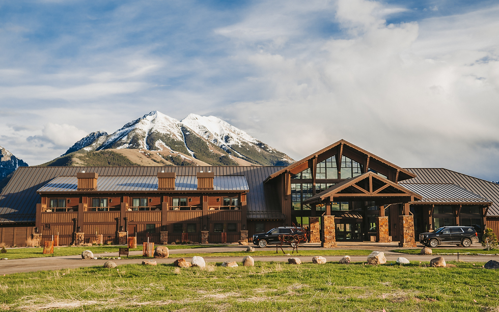 Amazing views of the Absaroka Range behind Sage Lodge.