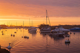Sunrise at Christchurch Quay.