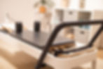 close up photo of a pilates reformer