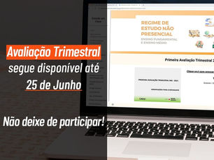 Avaliação Trimestral segue disponível para alunos da rede pública estadual de Minas