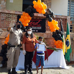 Gelaria de imagens da formatura dos alunos do PROERD 2021