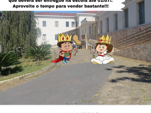 Cartelas deverão ser entregues até 01 de julho.