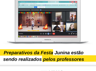 Preparativos da Festa Junina estão sendo realizados pelos professores
