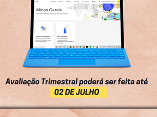 Avaliação Trimestral estará disponível até 02 de julho