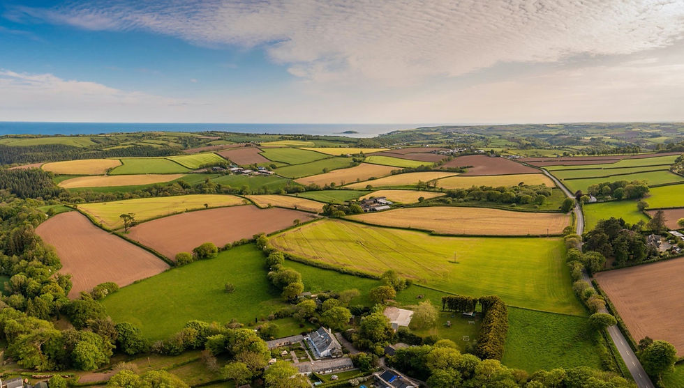East Trenean Farm near coast location