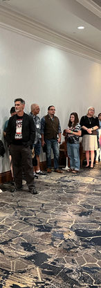 Audience waiting for performance at Magistrorum.