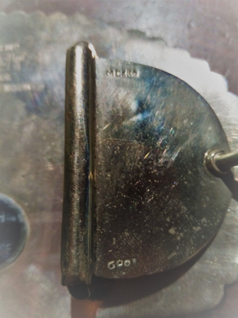 Miniature : 1990 VOGT Fully Hand Engraved Belt Buckle Sterling 1/10 10k Gold American Quar