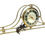Thumbnail: WORKING Art Deco MasterCrafters Electric Brass Mantel Clock EXCELLENT and keep