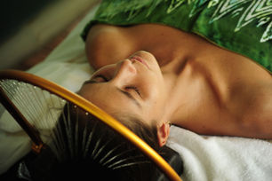 Scalp massage and natural hair care treatment at Natural Integrative Wellness Santa Teresa Costa Rica