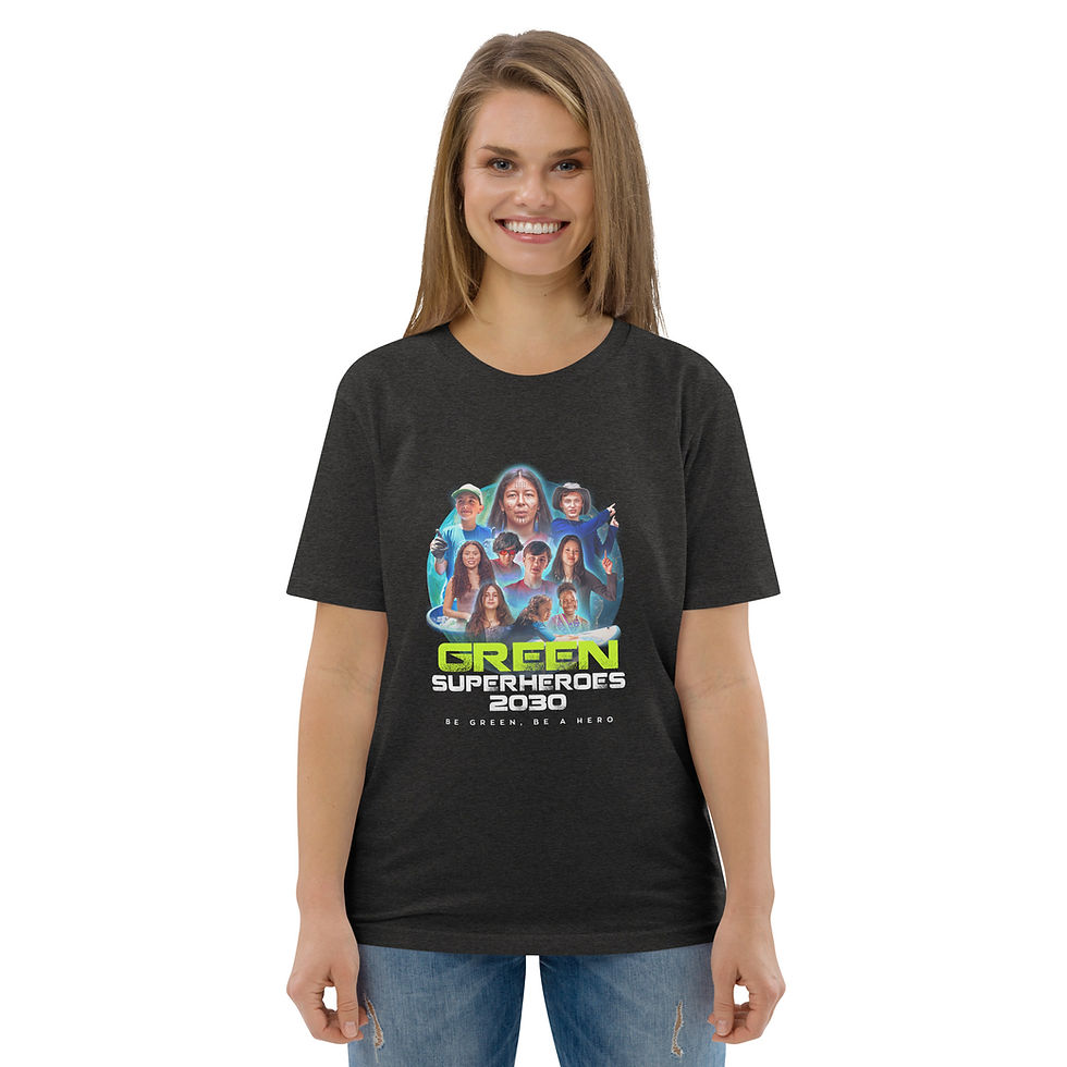 Thumbnail: Green SuperHeroes Unisex organic cotton t-shirt