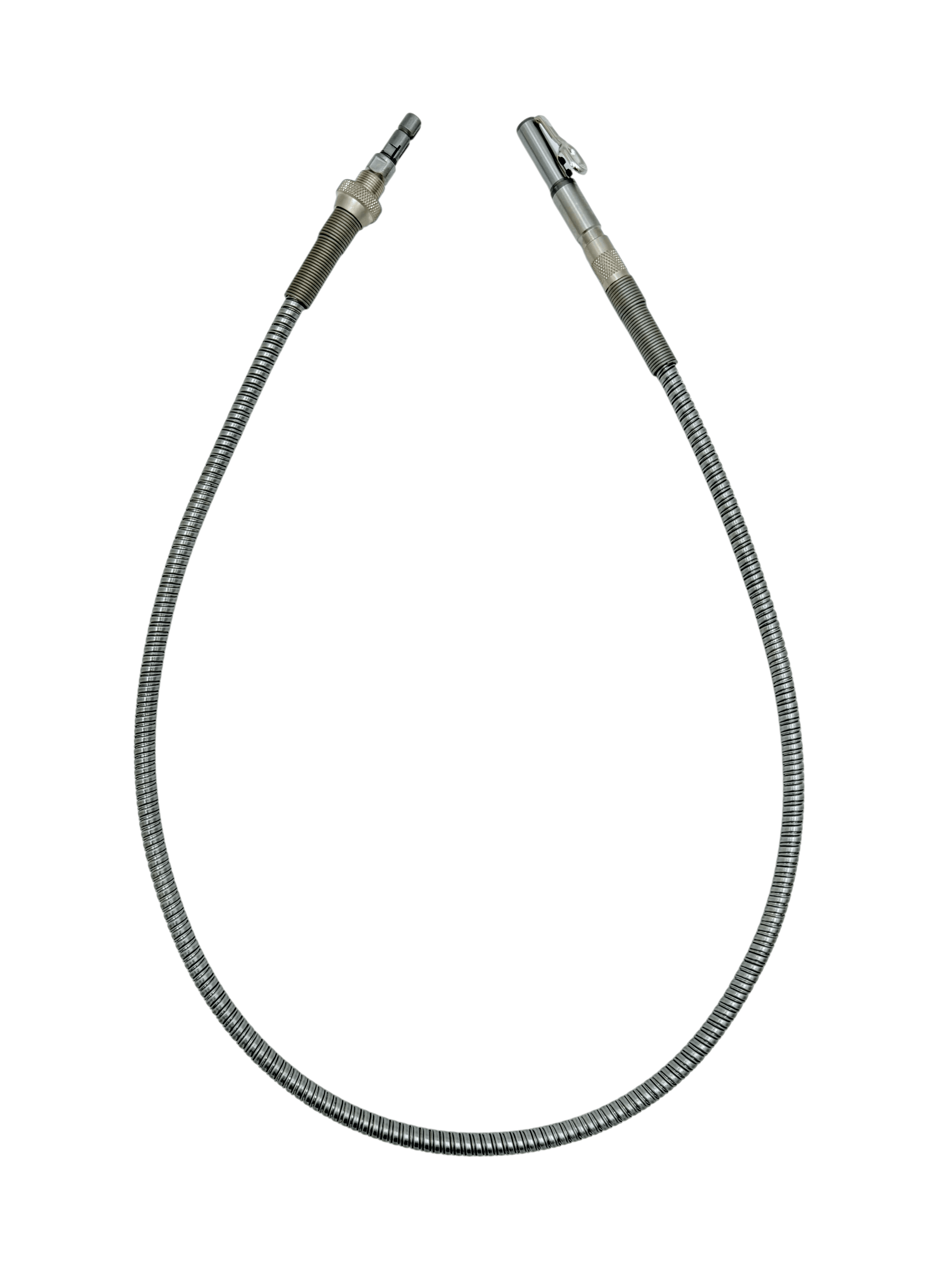 Flexible gainé Techdent Réf. 5210 — vue de profil, longueur 1 mètre pour moteur suspendu