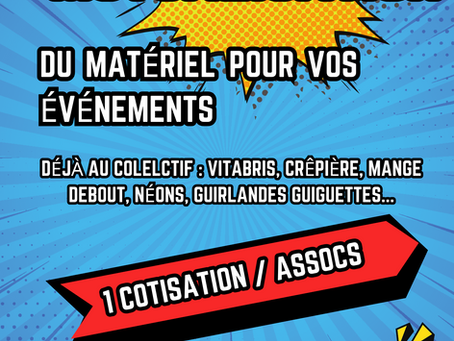 Associations : collectif de mutualisation de matériel