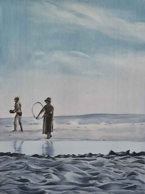 Scene from the beach_Oil on canvas_30x40cm.jpg