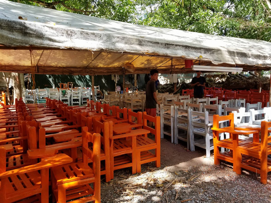 Clean and Green Las Pinas: Household Waste Segregation, Arm Chair Made From Plastic and Vermiculture