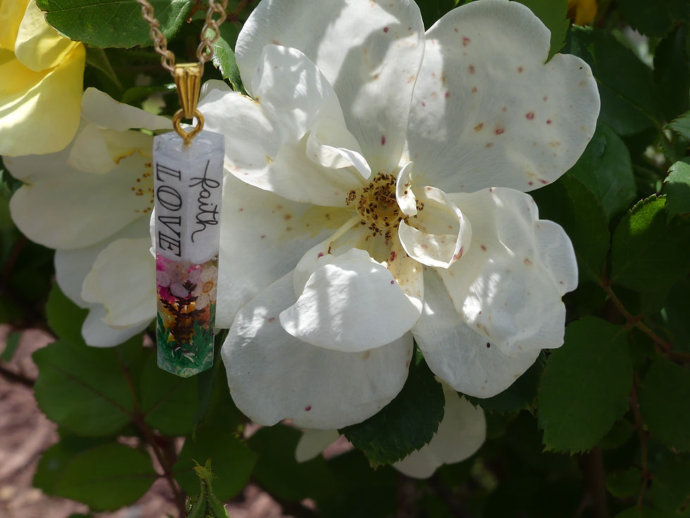 Thumbnail: Inspiration Flower Crystal Pendant Necklace