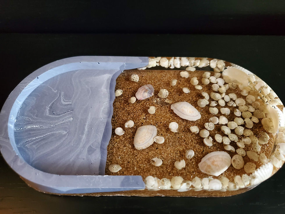 Thumbnail: Seashells & Sands & Blue Waves Tray