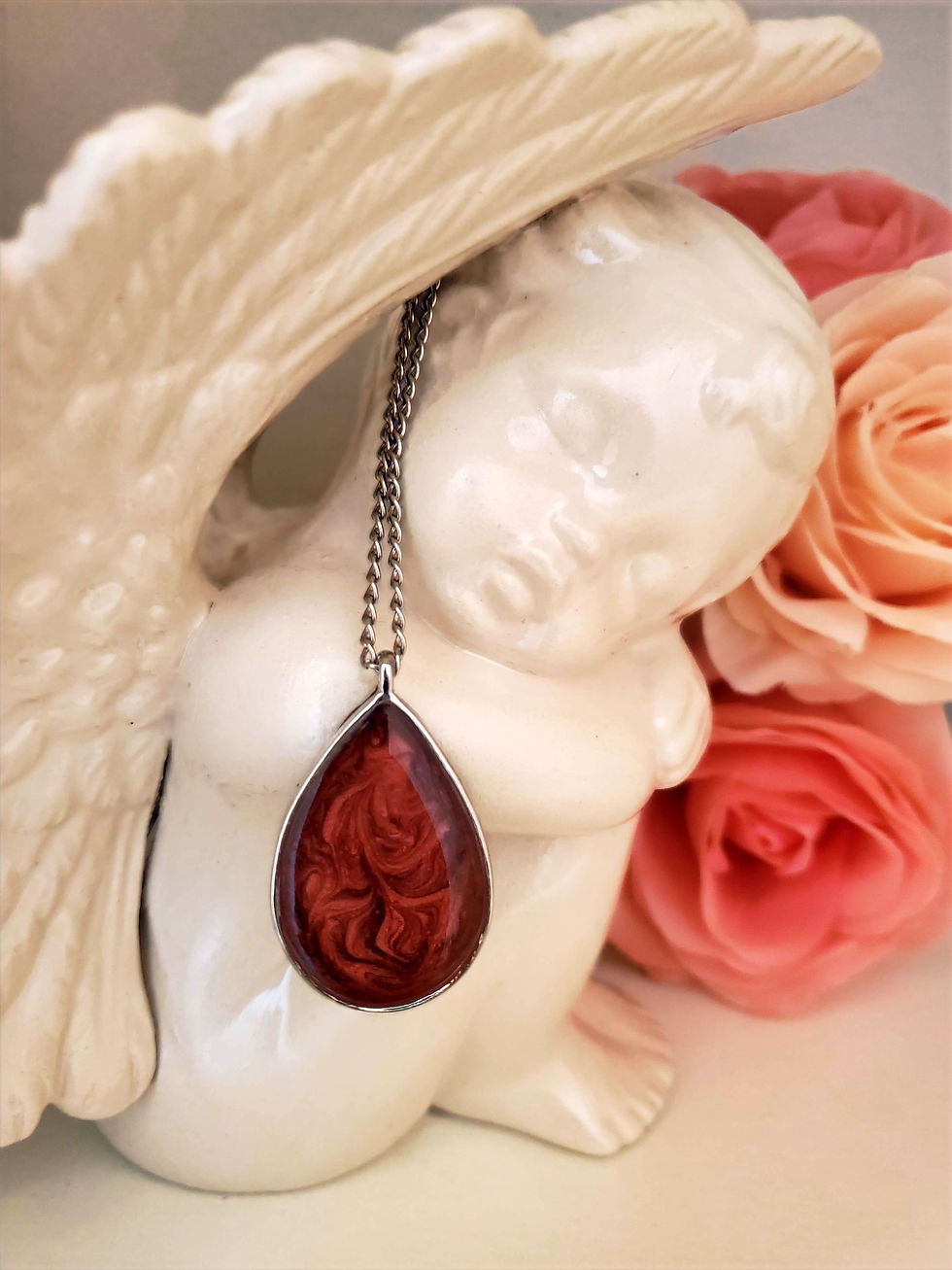Thumbnail: Ruby Swirl Pendant Necklace
