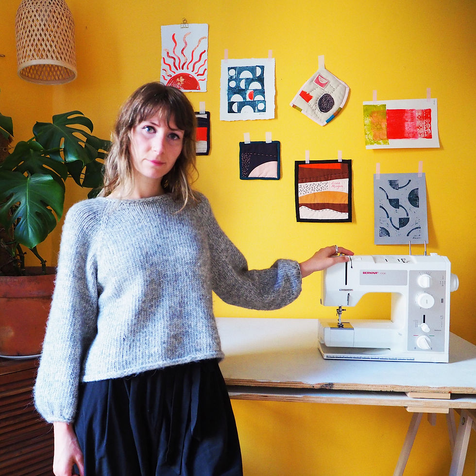 Here is the badass lady herself... my Bernina 1008, bought back in 2014.