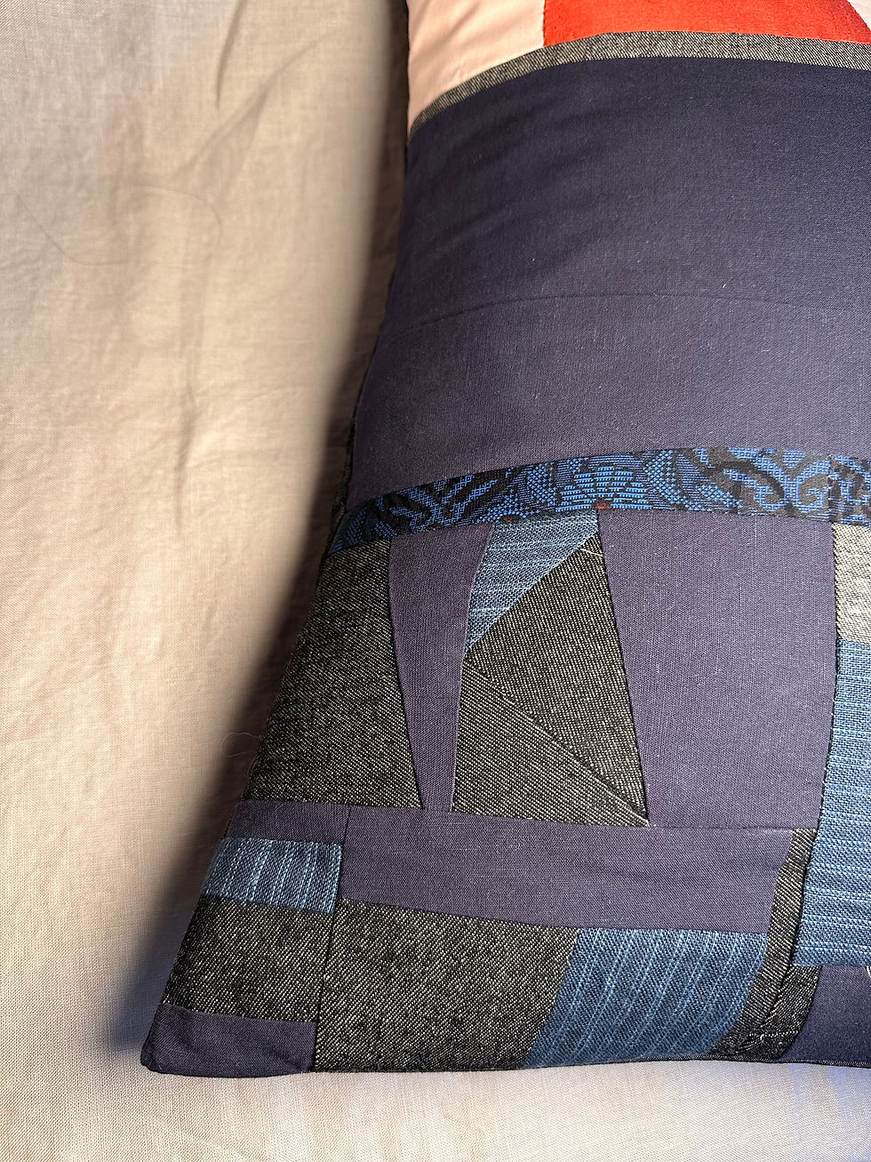 Thumbnail: Edinburgh Dawn Patchwork Pillow