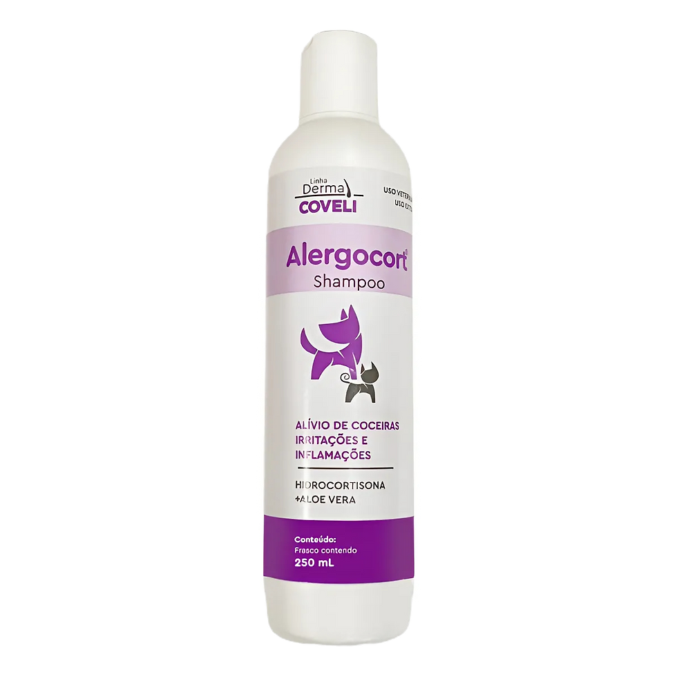 Alergocort Shampoo Para Cães E Gatos 250ml - Coveli
