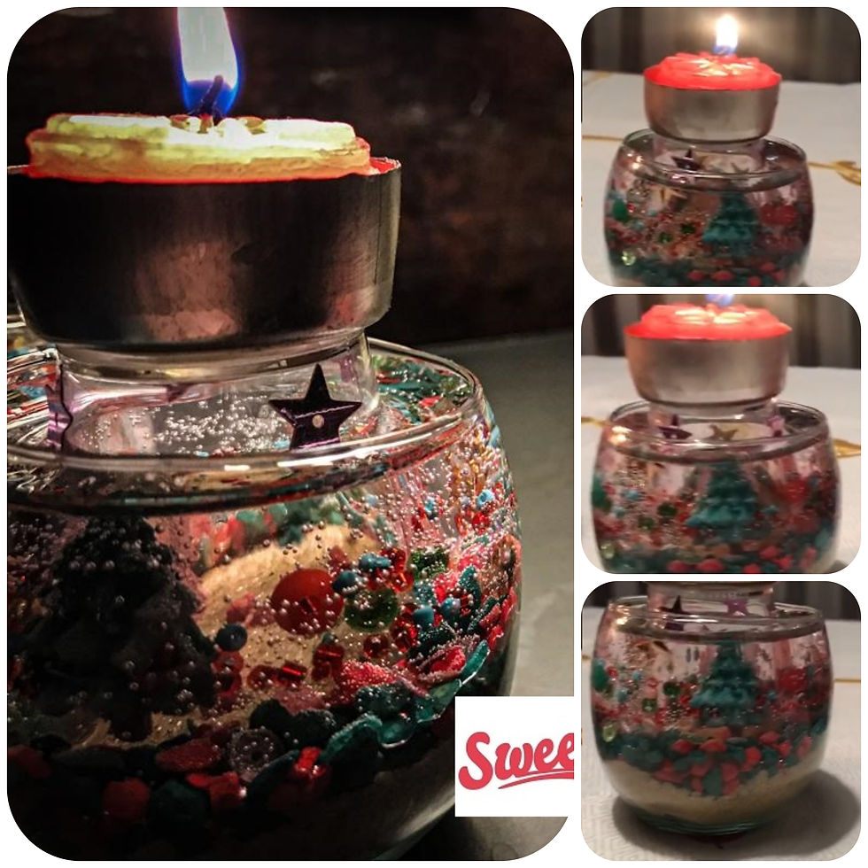Árbol de Navidad Invierno con vela ($460)