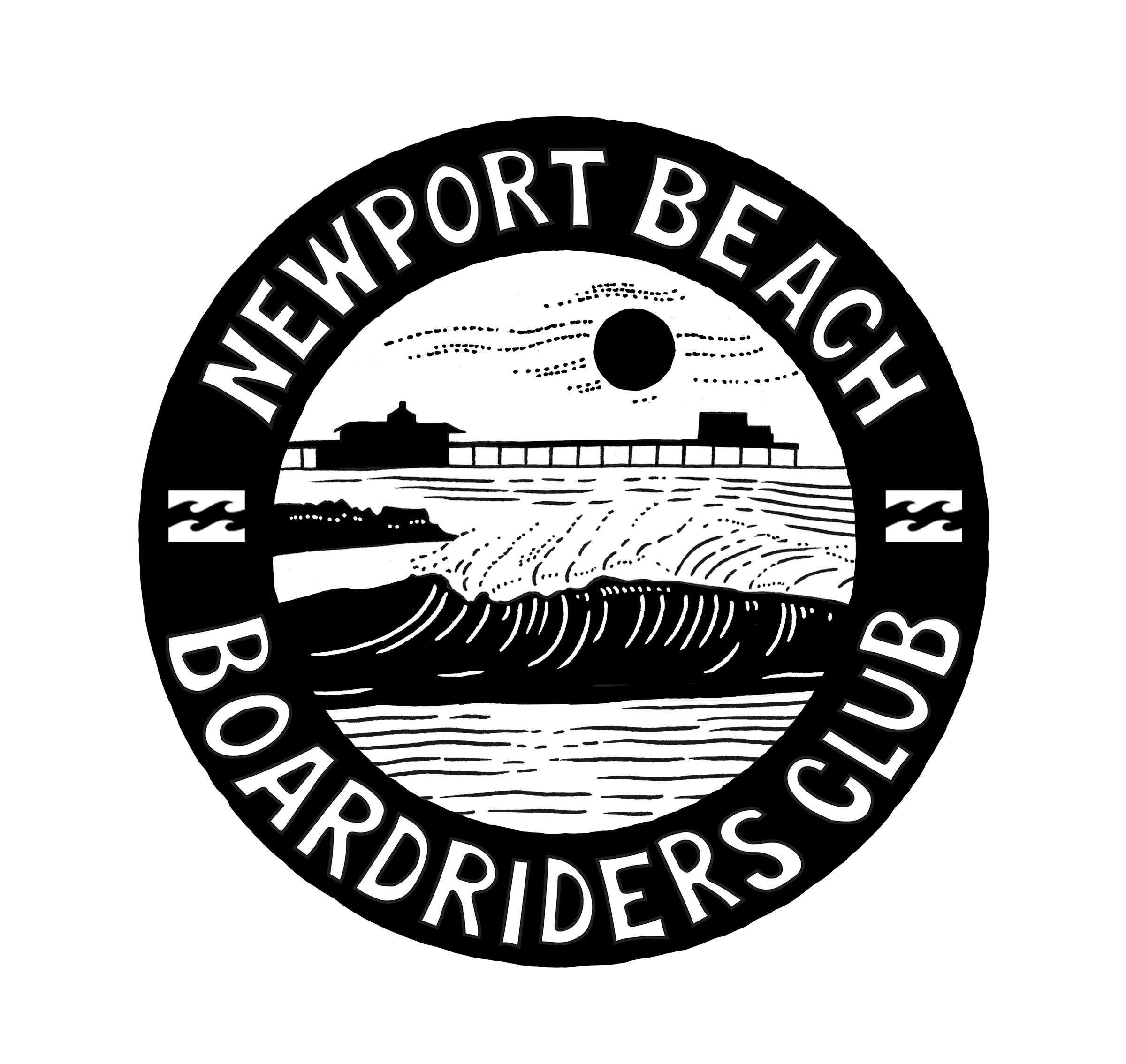 Newport Beach Boardriders Club official club logo