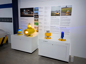Runway lighting Zurich Airport; exhibition at the Museum of Transport in Lucerne