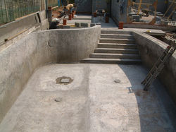 Swimming Pool Shell Concrete Casted