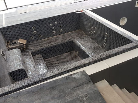Installing an Inground Mosaic Spa