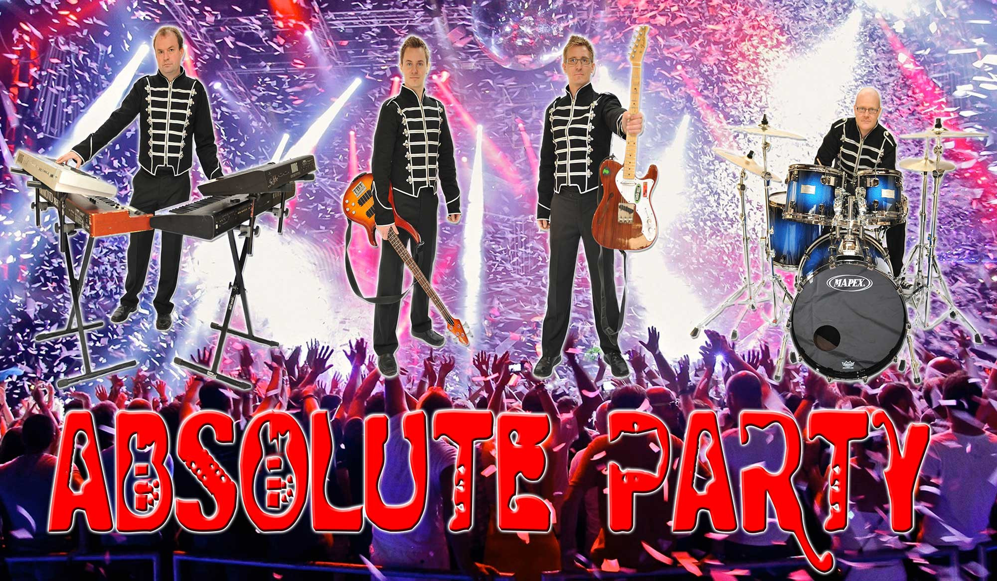 Absolute Party Covers Band West Midlands Group MJE Management