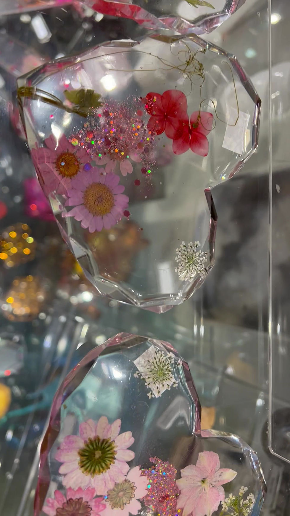 Thumbnail: Resin Art Hearts - Large