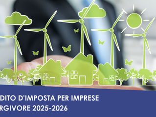 Credito d’imposta per imprese energivore 2025-2026: cosa prevede la nuova misura