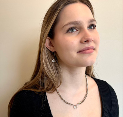 Gold crystal star hoops | Sophie's Jewles