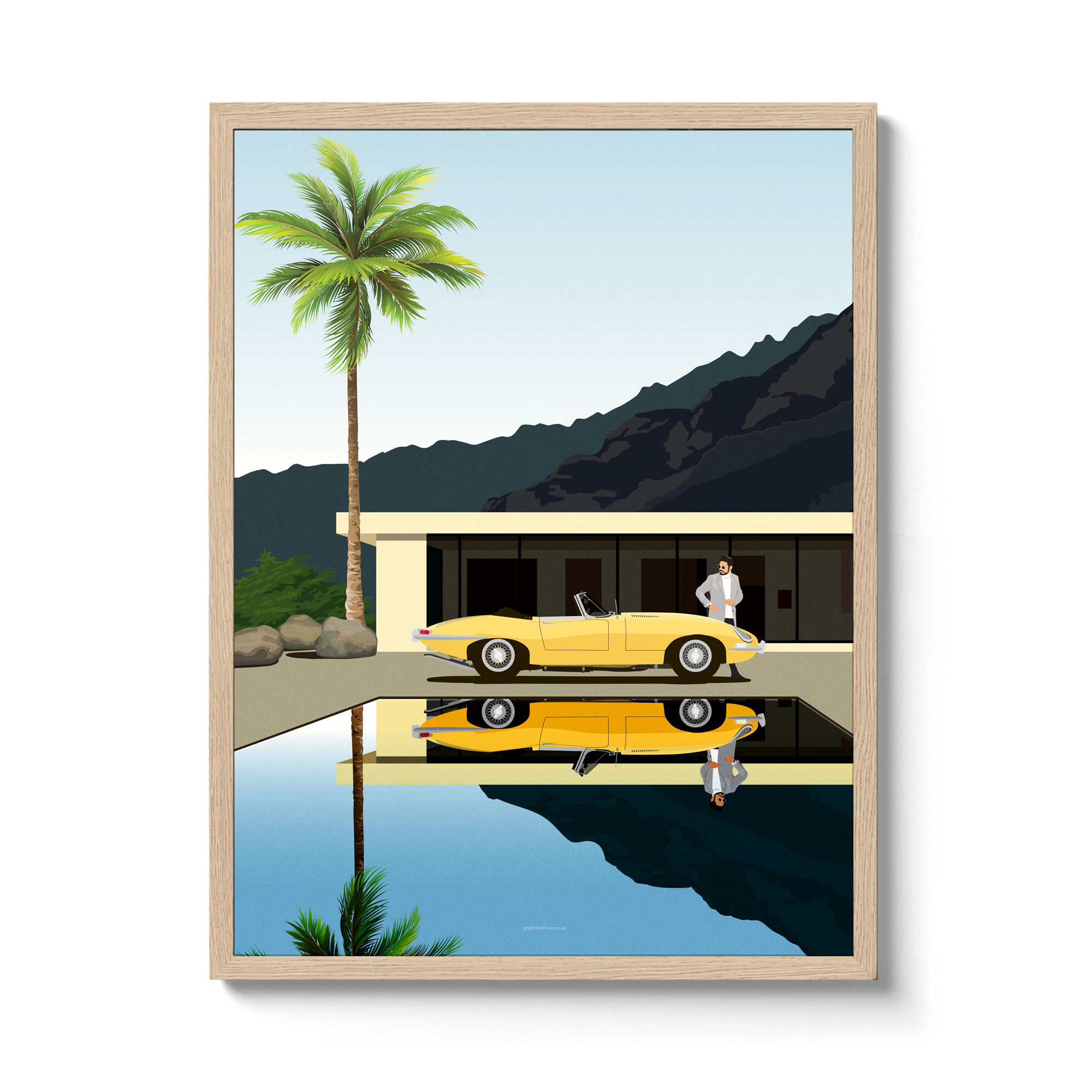 Jaguar E-Type Roadster Art Print