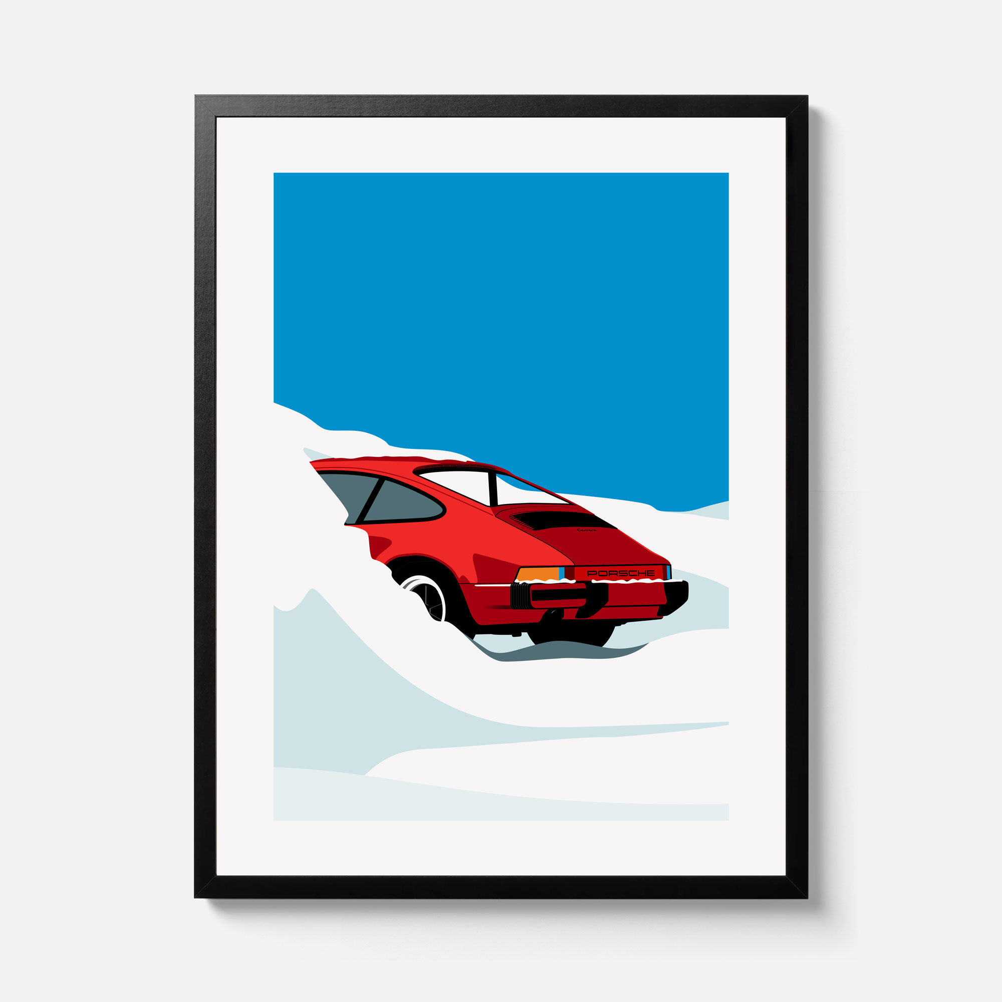 'Snowbound" Porsche 911 Art Print