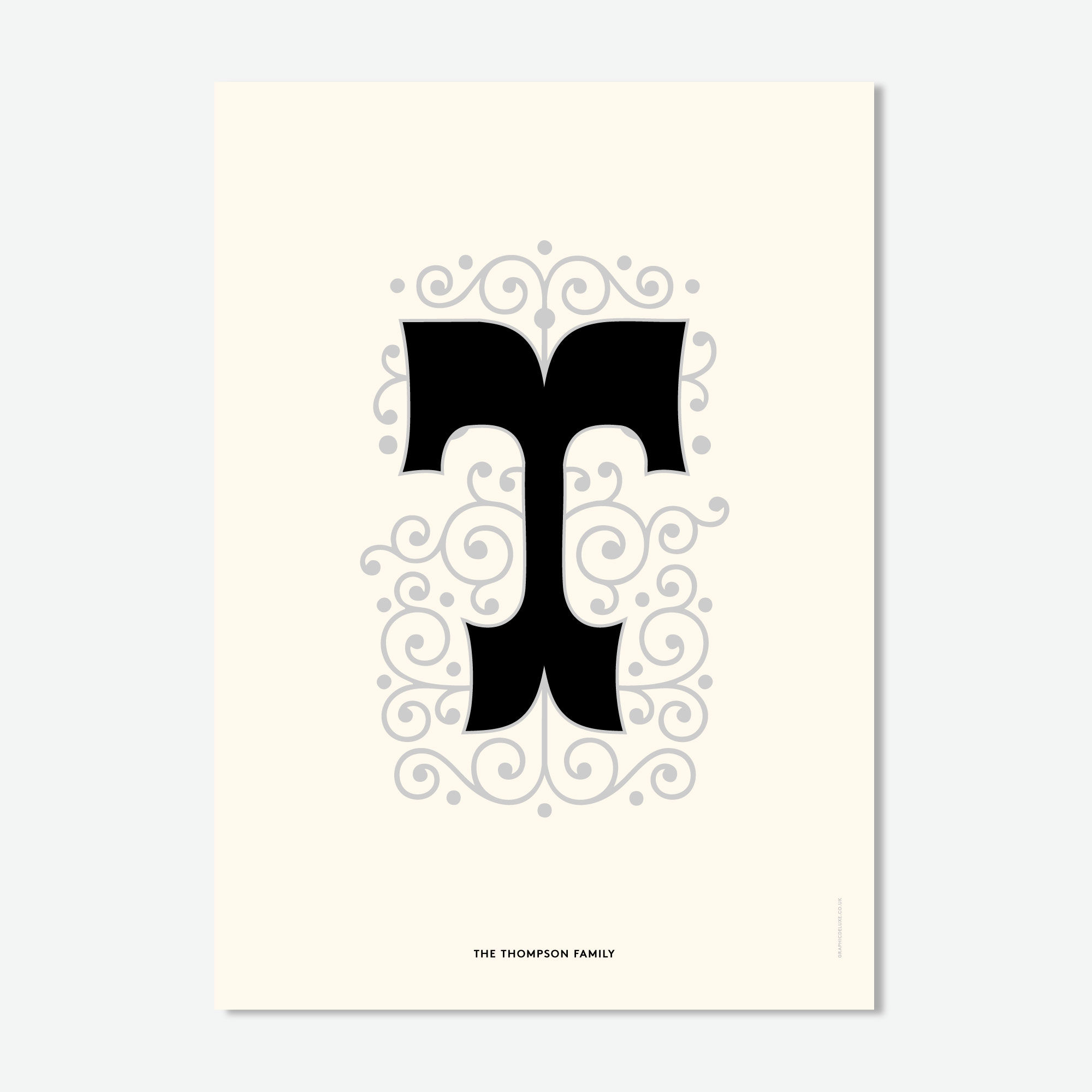 Initial Drop Capital Personalised Print