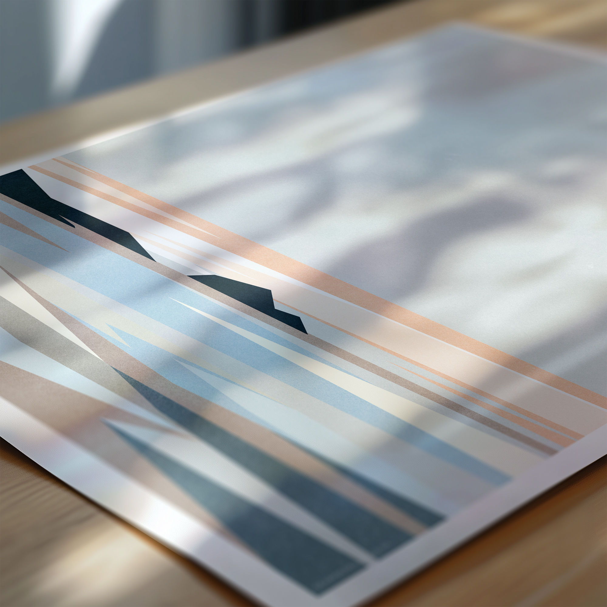 Cornwall Coastal Sunset Seascape Print